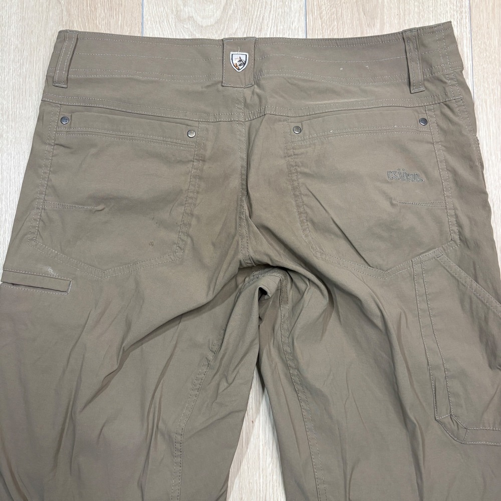 Kuhl Deceptr Men 34x34 Khaki Brown Technical Hiking Utility Travel Stretch Pants - Picture 2 of 13